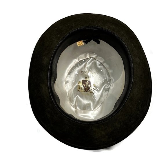 Resistol Self Conforming Long Oval Cowboy Hat Brown Tanners Idaho Fedora - Picture 9 of 16